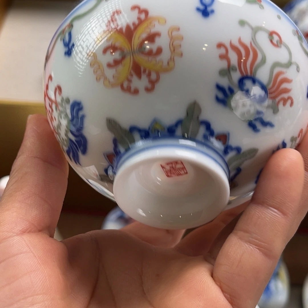 ?**?釉下彩手工手绘单杯