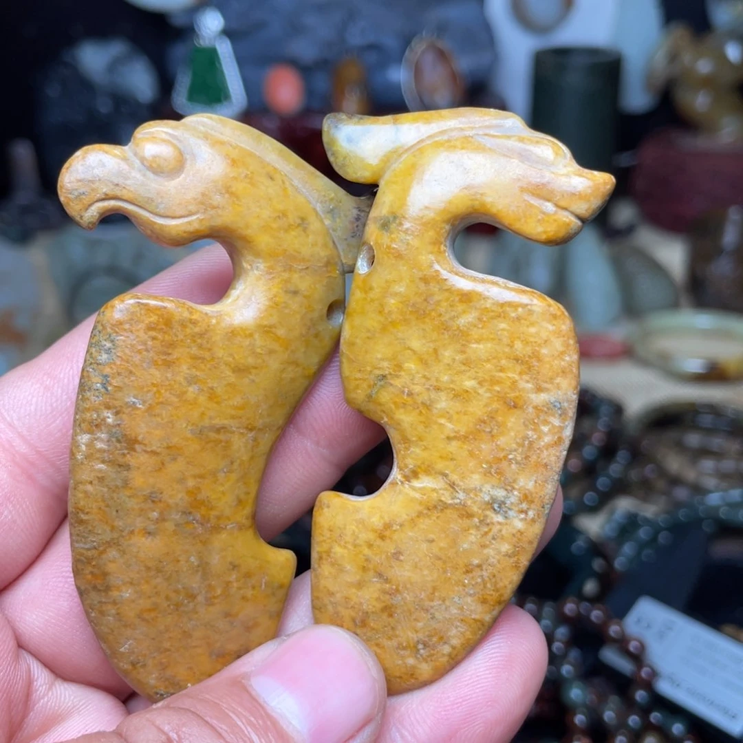 岫岩河磨玉（透闪石质玉）未镶嵌颈饰