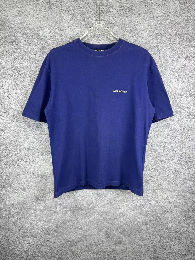 99新 Balenciaga/巴黎世家 前后LOGO印花T恤/XS码/NR0062