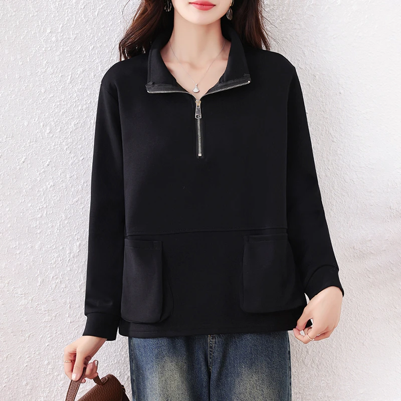 【女神新衣】2025春秋新款大码拼接时尚百搭显瘦休闲宽松T恤上衣