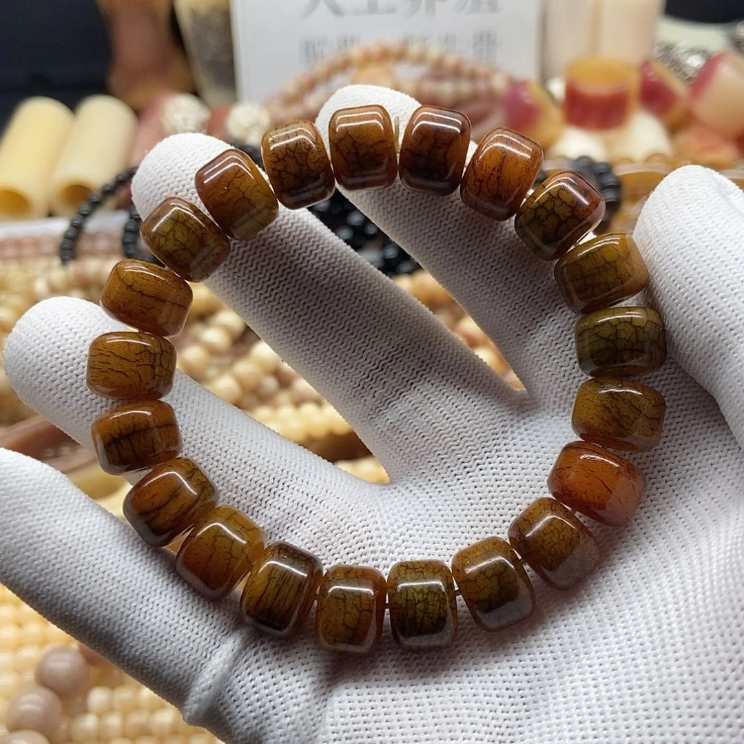 驼骨手串/手链12毫米牦牛骨