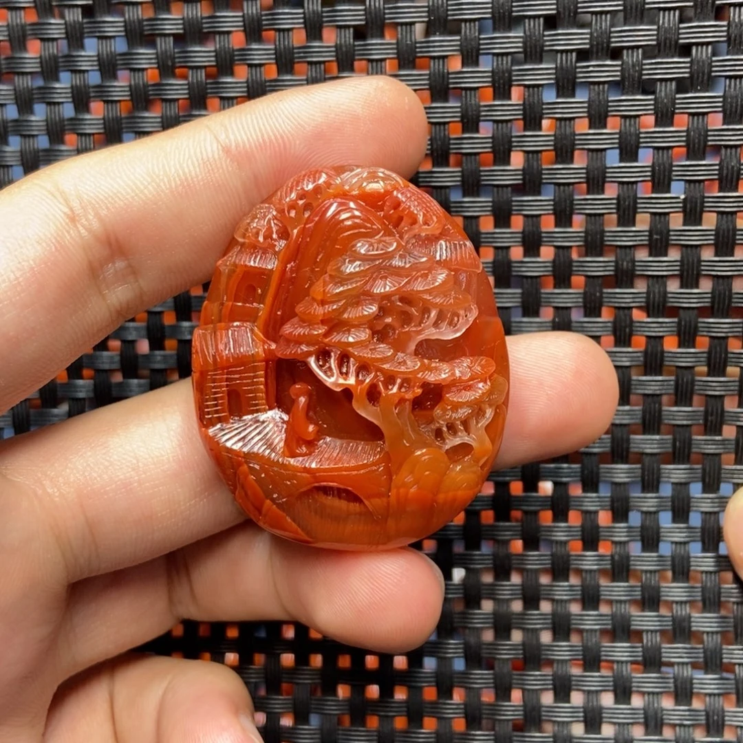 南红玛瑙未镶嵌吊坠(不含链)