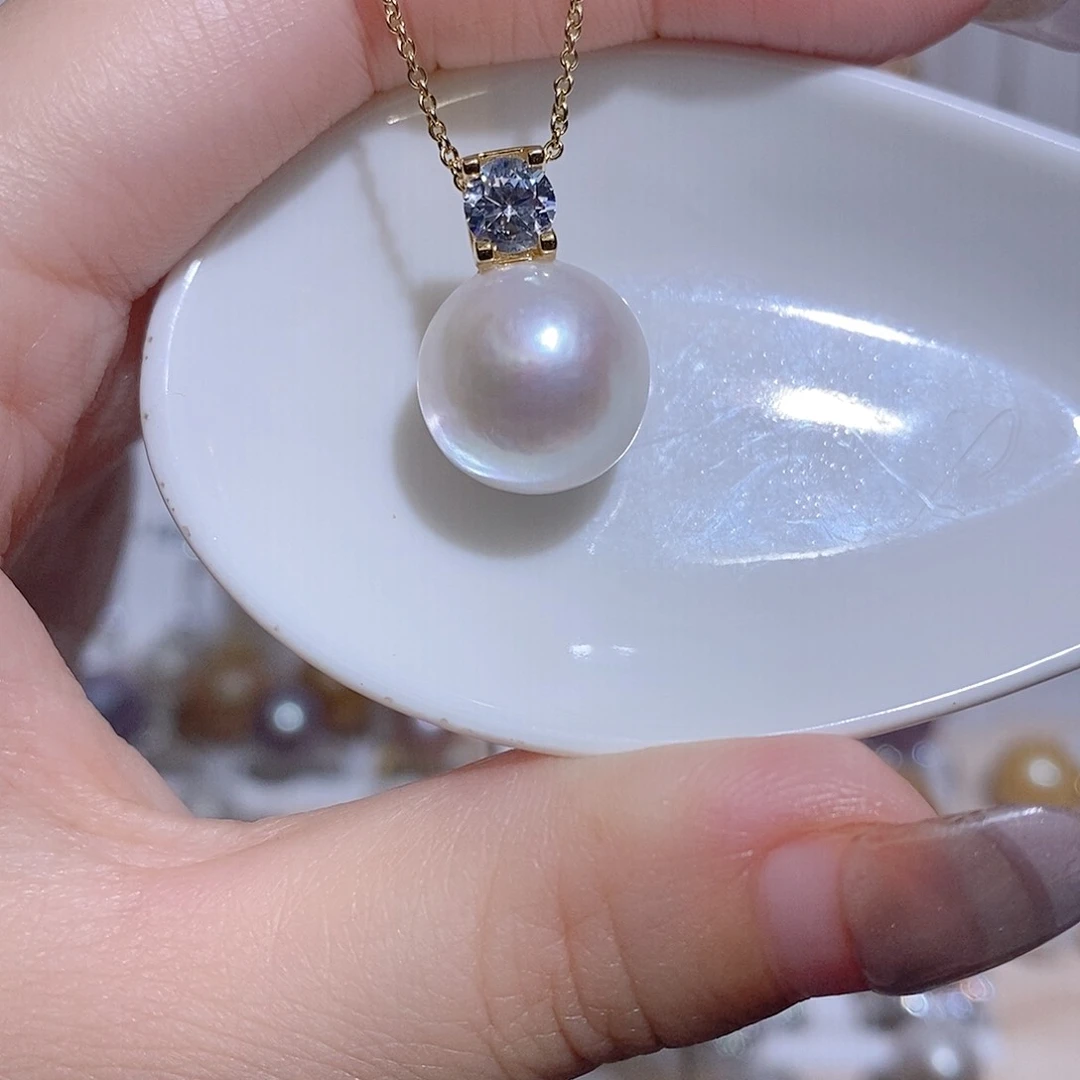 淡水珍珠未镶嵌吊坠(赠链)w
