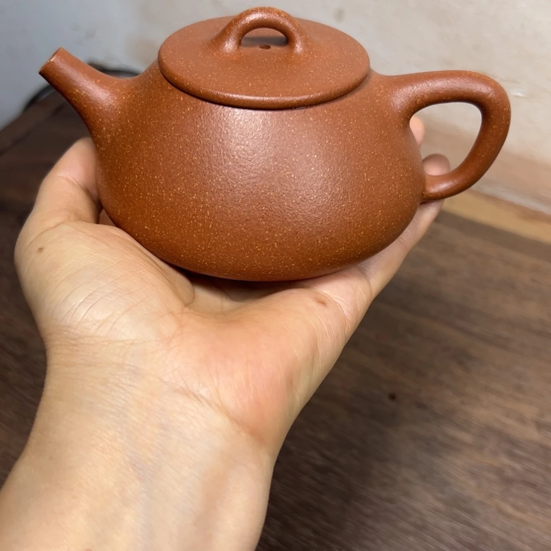 茶壶段泥G**m红降坡平盖石瓢200cc