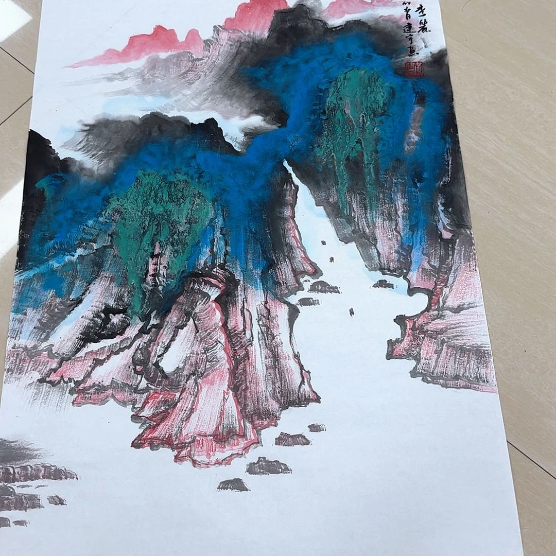国画国画作品多次