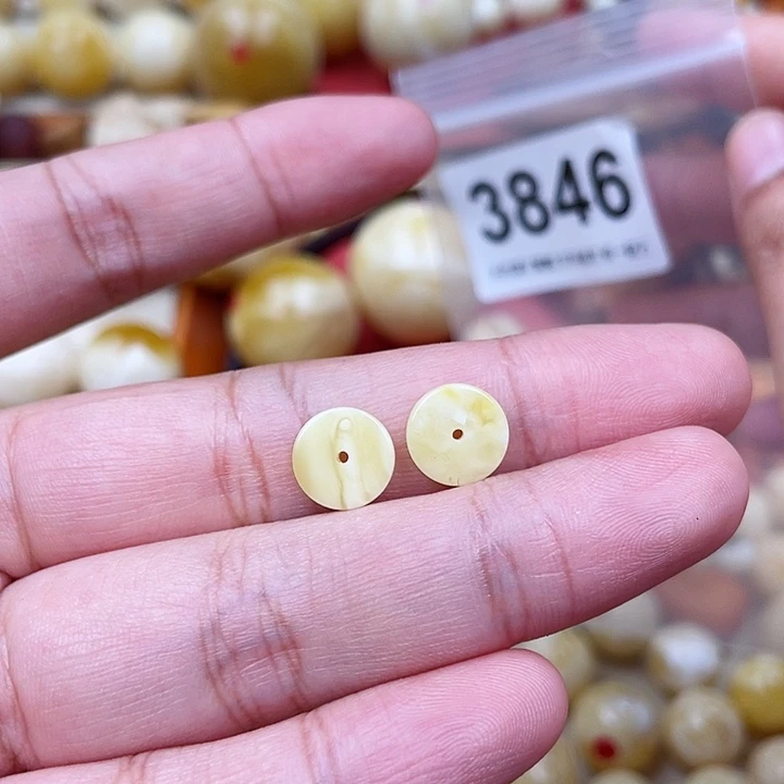 蜜蜡未镶嵌珠宝奇石10mm