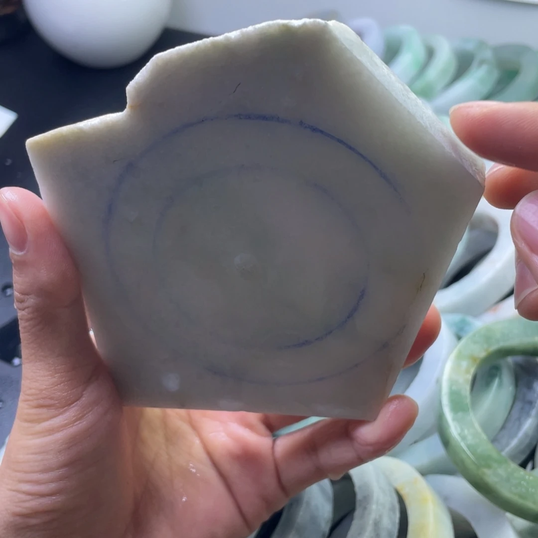 T****定制翡翠手镯未镶嵌手镯