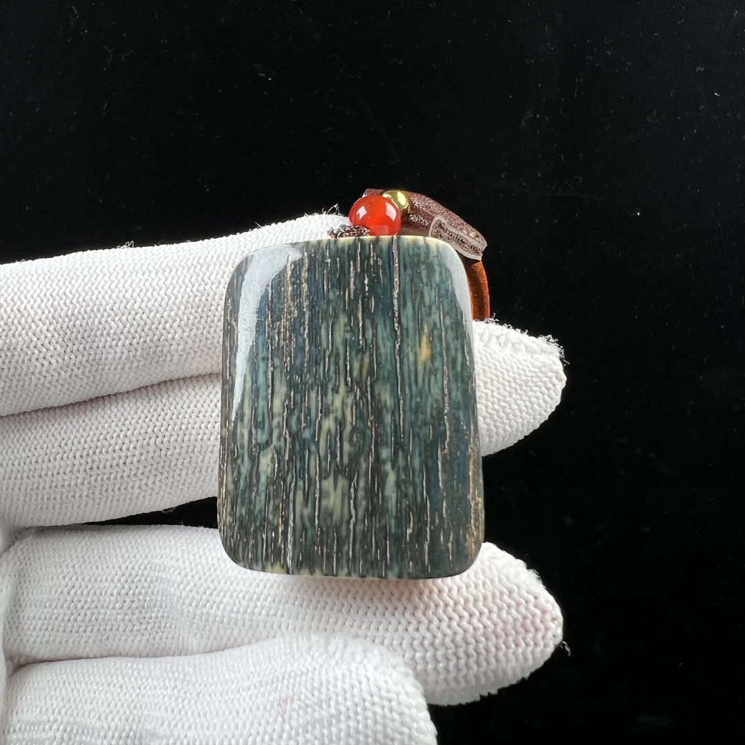 P4477然猛犸牙蓝皮肥皂 无事牌27*34*15mm支持鉴定 假一罚四