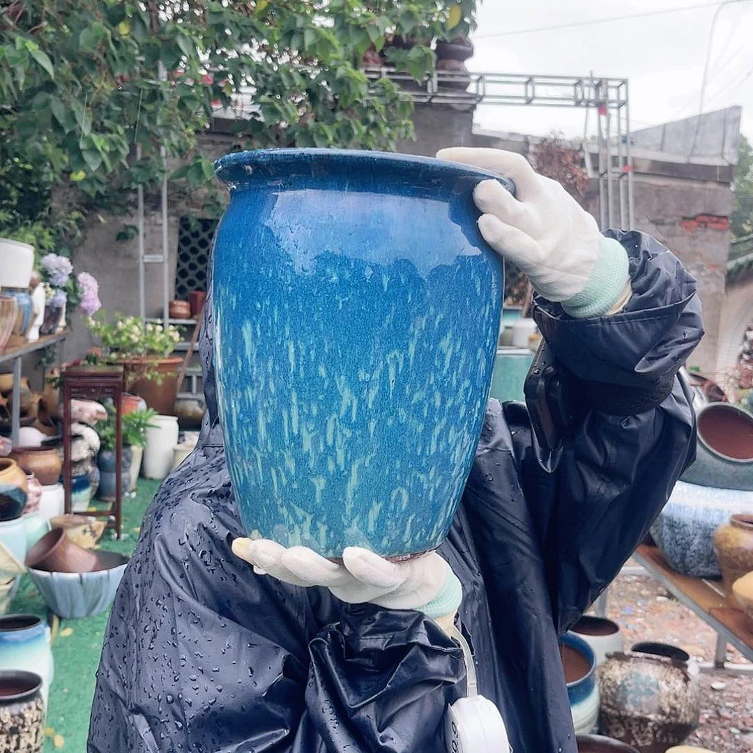 紫砂花盆王嫂花盆0608-庆1高25口20