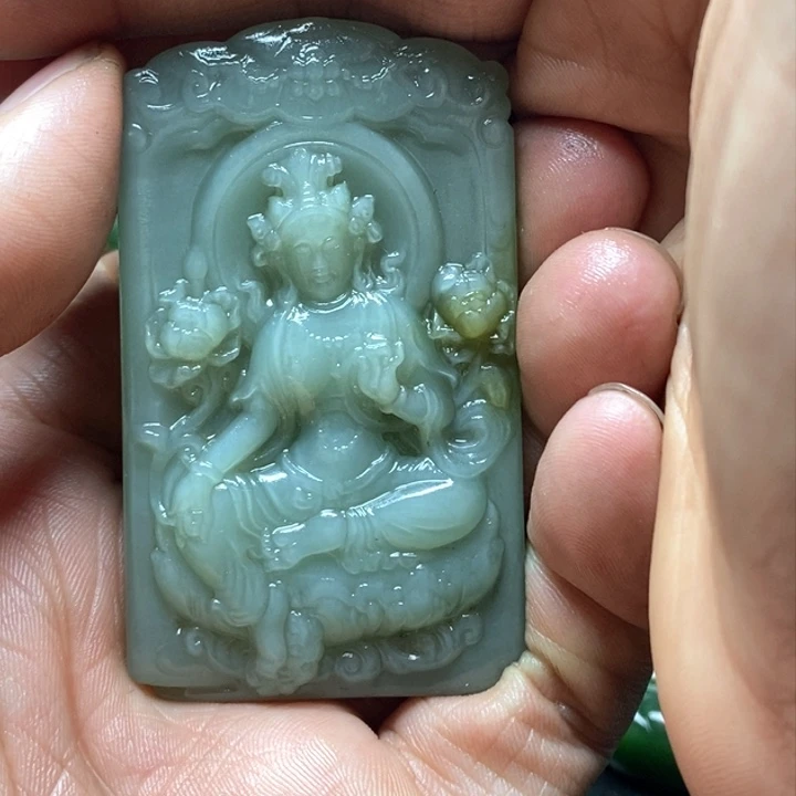 和田玉（碧玉）挂件未镶嵌