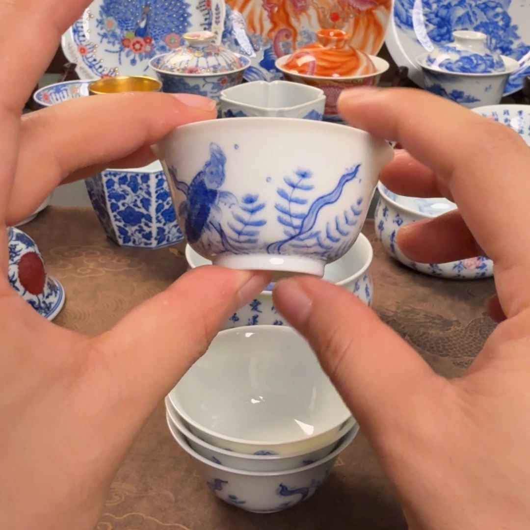 纯手工手绘陶瓷茶具