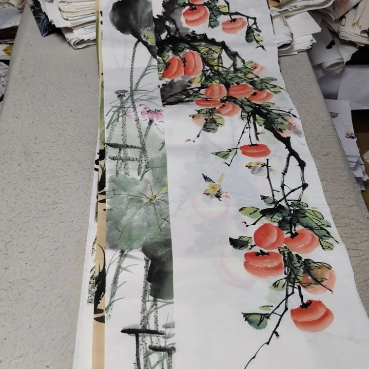 西***狼国画国画花鸟花鸟国画