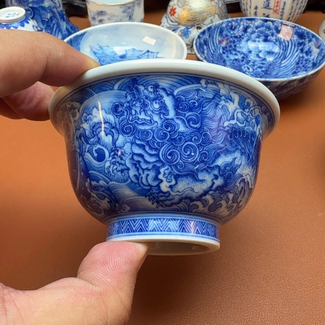 大***9杯子景德镇全手工手绘陶瓷