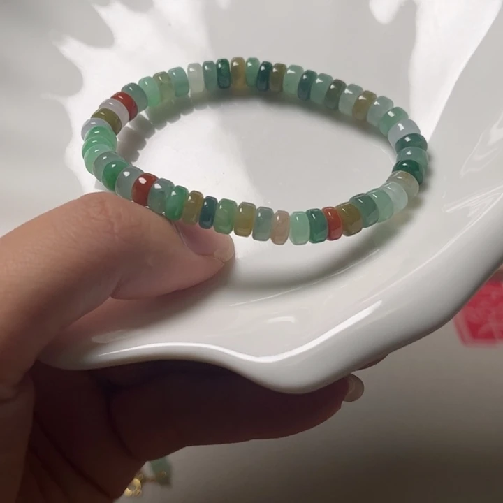 ****贝翡翠未镶嵌手链翡翠