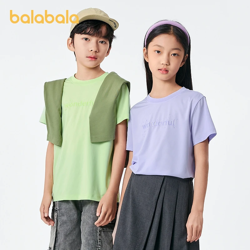 巴拉巴拉童装短袖t恤男童打底衫儿童夏装女童印花时尚舒适百搭潮