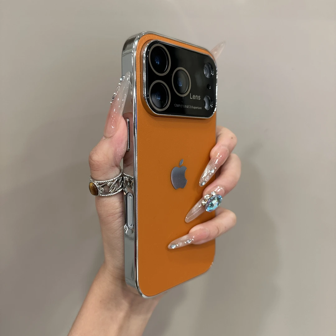 创意简约纯色适用苹果17promax手机壳小众iPhone16时尚15个性14女