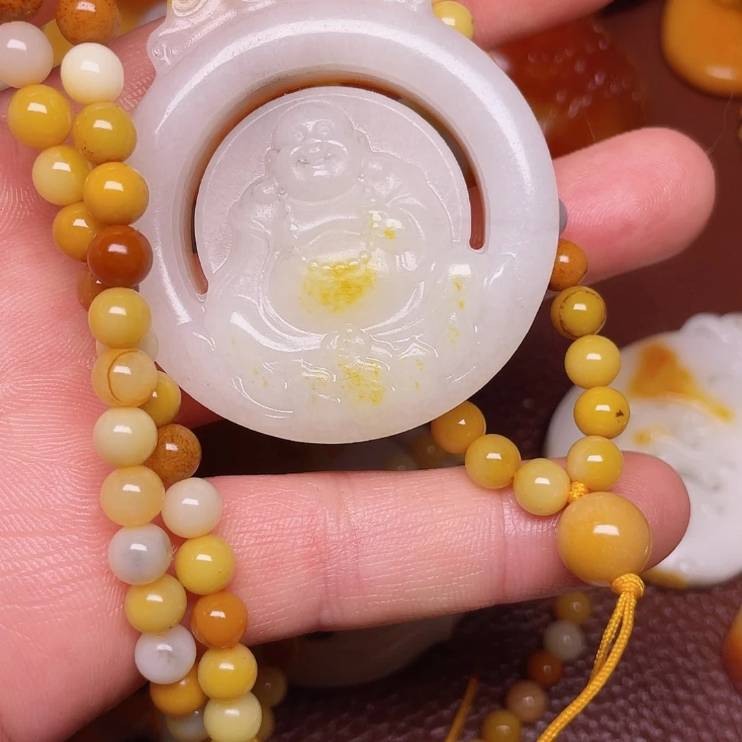 和田玉颈饰未镶嵌四*