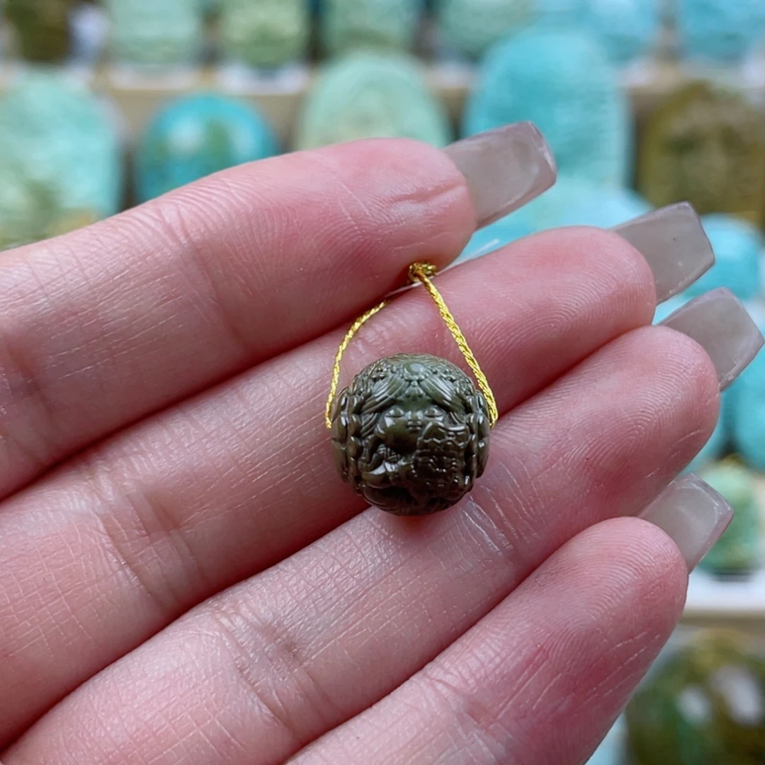 绿松石未镶嵌珠宝奇石12mm
