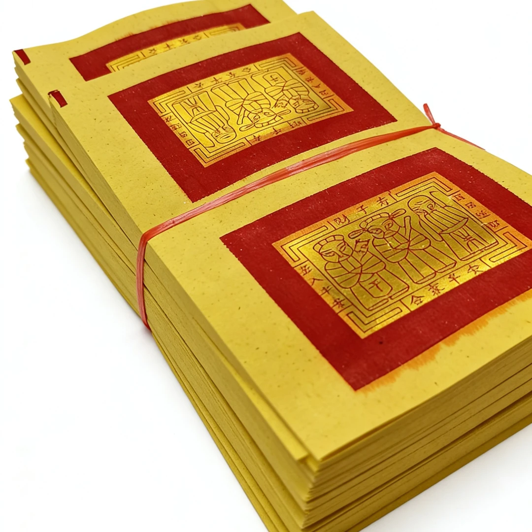 闽南拜财神祈福用品金纸适用于寺庙烧香拜拜家用金银纸纸钱烧金纸