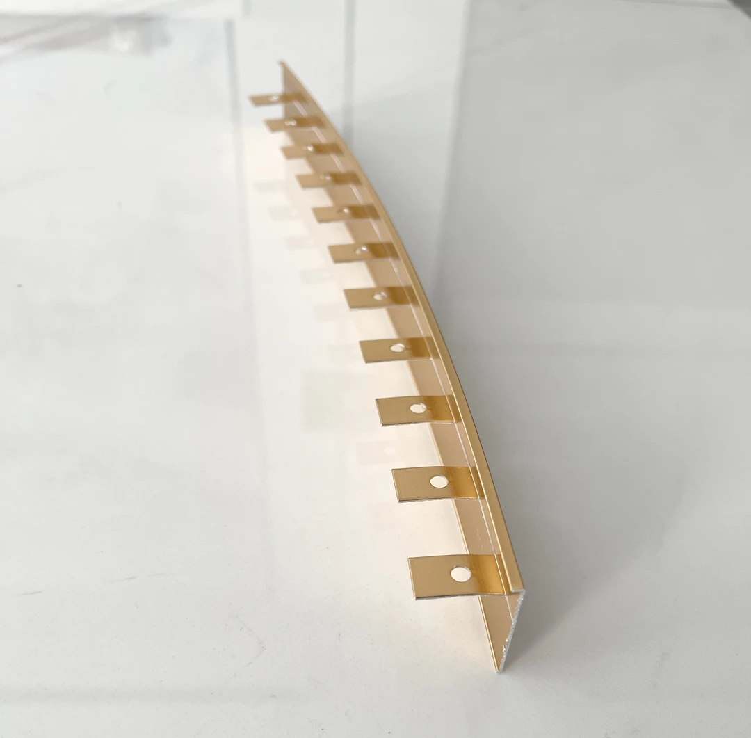 背景墙弧型造型收口型材铝合金金属条万能收口条圆形玄关金属条