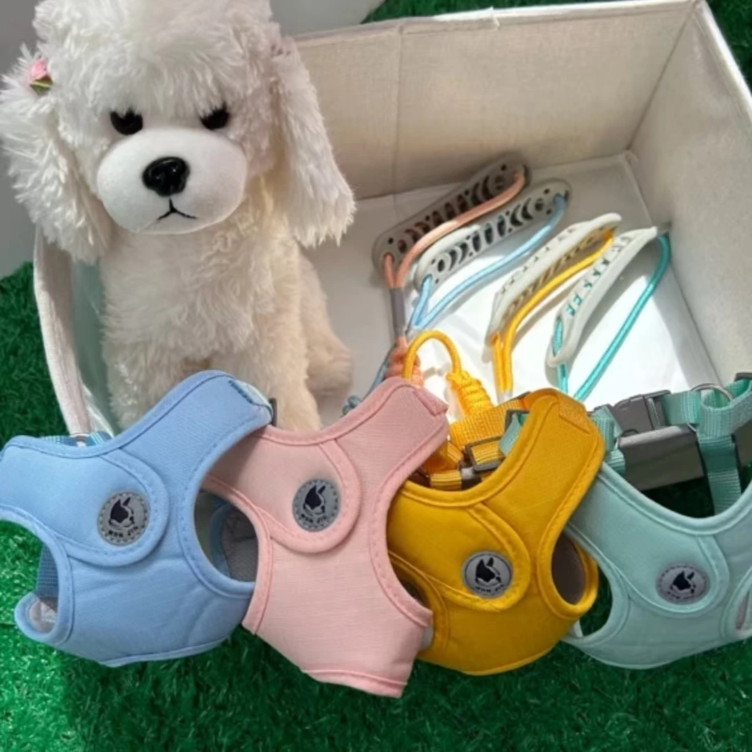 【爆款】中小型犬牵引绳背带款适合泰迪比熊宠物外出遛狗项圈狗绳