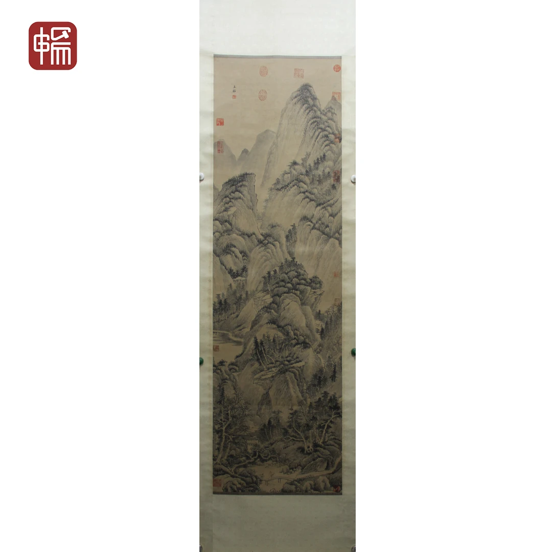 T898"山水 王鉴 176.5*51.5(8.18) 纸本立轴"ZW