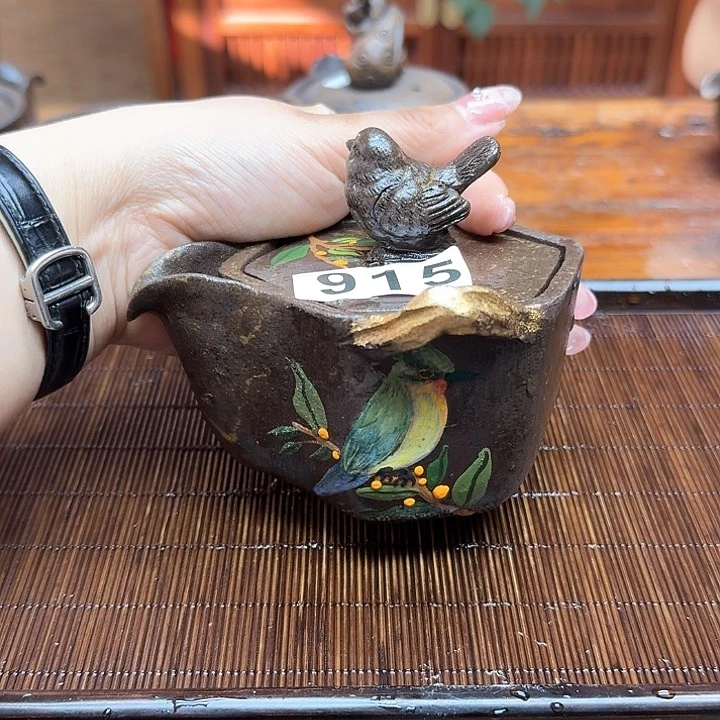 纯手工制作粗陶茶具