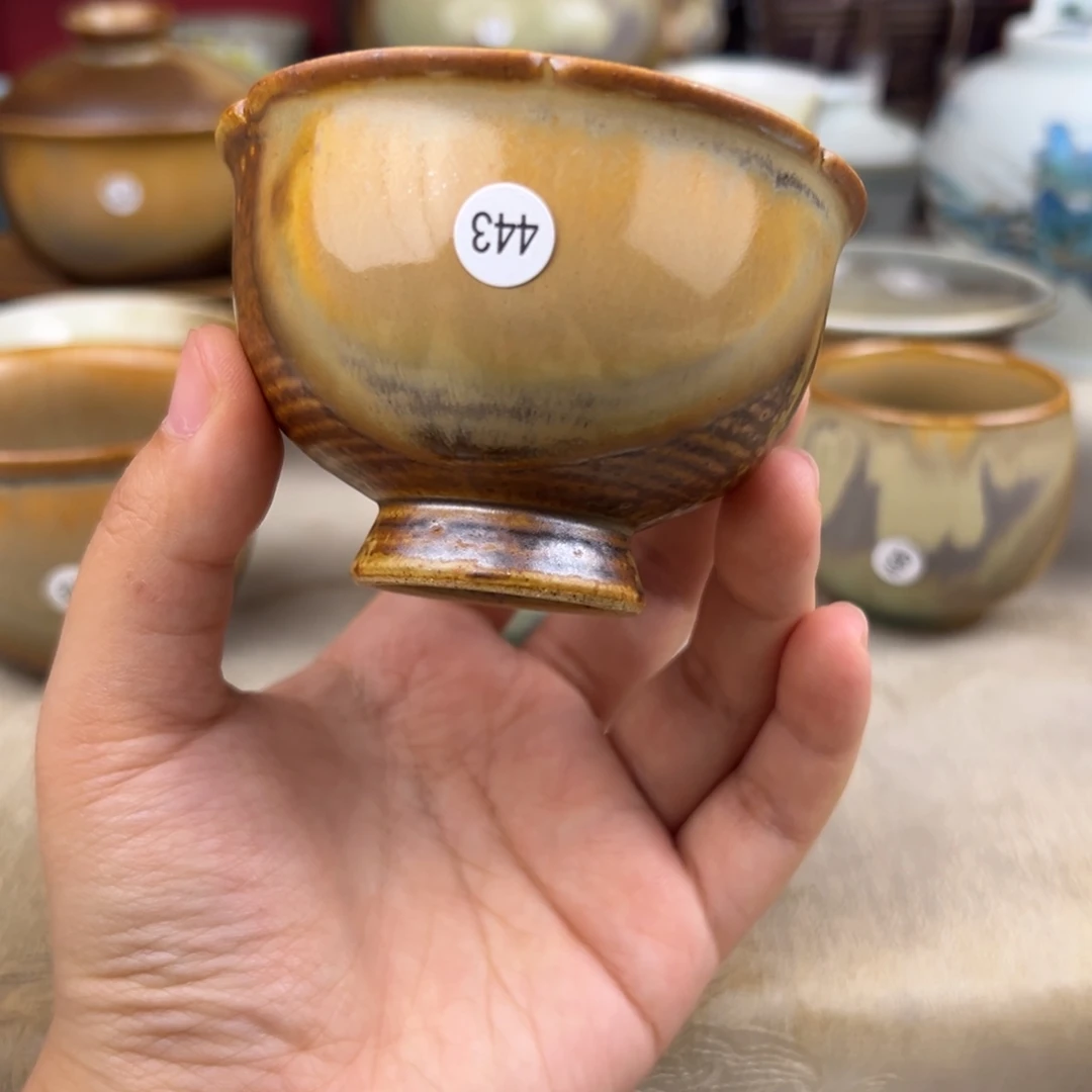 杯纯手工柴烧主人杯