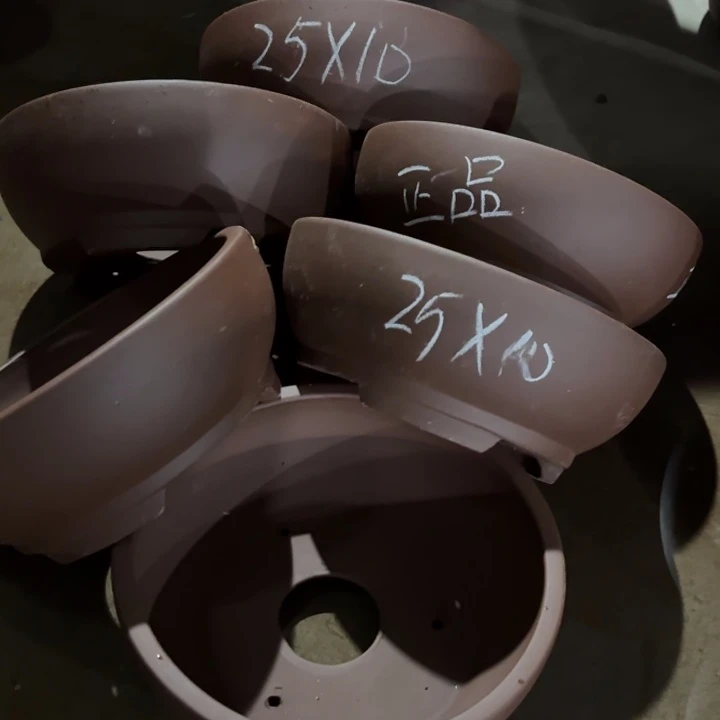 花盆紫砂100-6。 25-10。