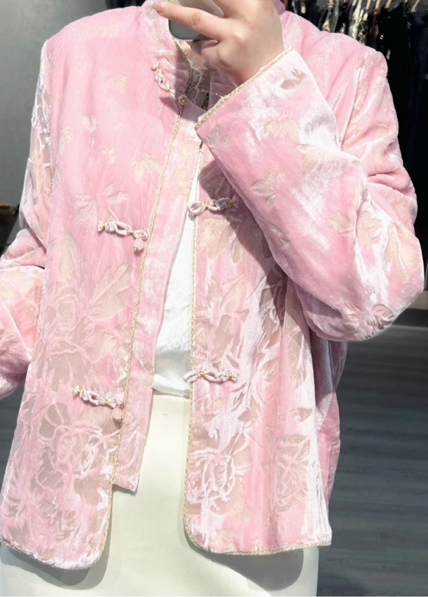 【女王定制】高定提花粉外套