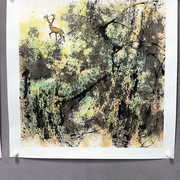 国画亲笔手绘放心去藏