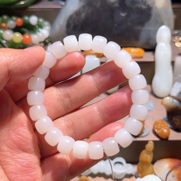 手链未镶嵌和田玉（白玉）旷*