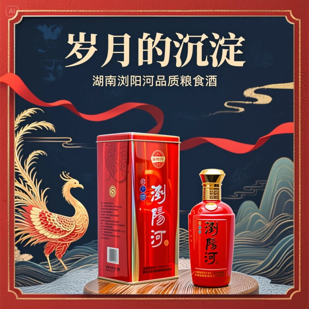 瀏陽河酒九久醇浓香型白酒52度500ml