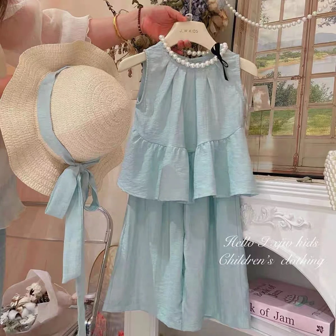 韩版上衣少女风夏季儿童洋气女套装童装裙子半身裙公主裙休闲甜美