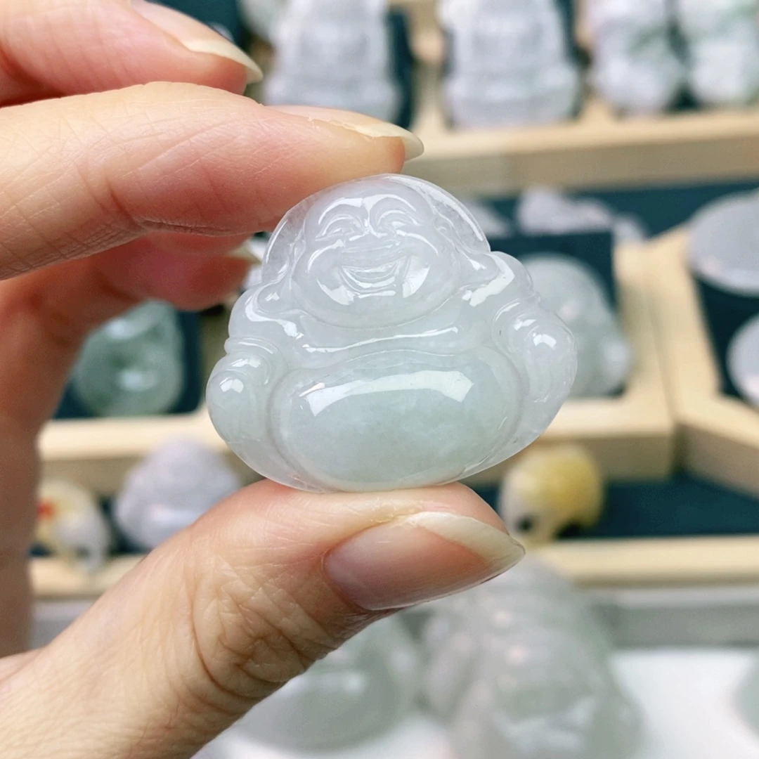 X***.翡翠未镶嵌颈饰佛公