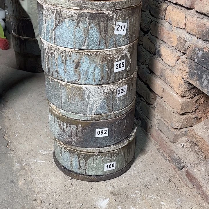 （***人摆件龙窑柴烧160号匣钵