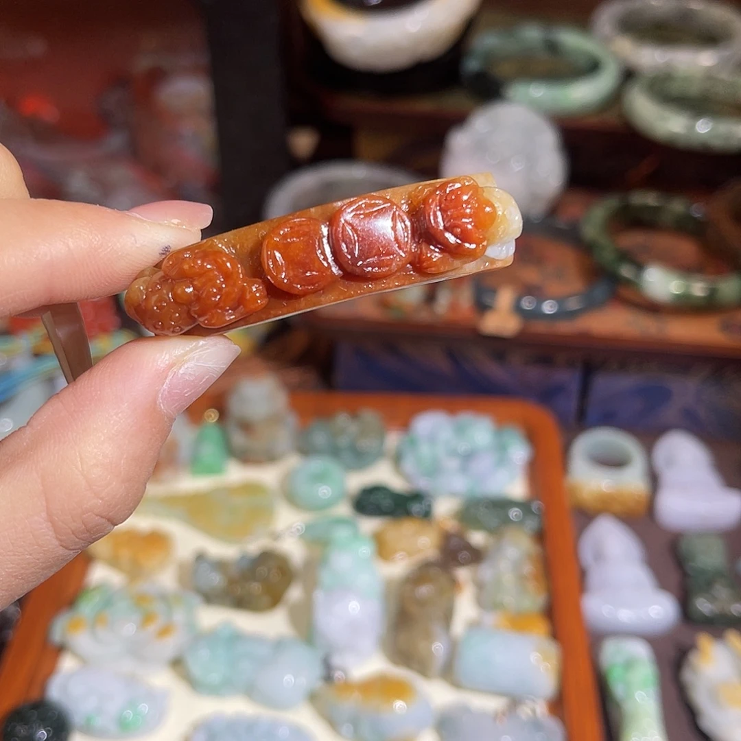 时***转翡翠未镶嵌手链手链