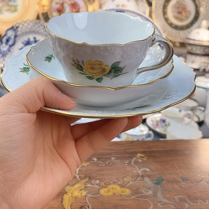 中古欧瓷瓷器小房子