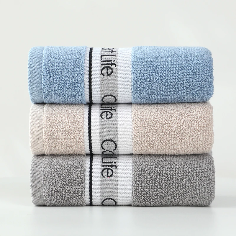 【运动巾】金号加长抗菌高端系列全棉毛巾吸水商务A类成人家庭