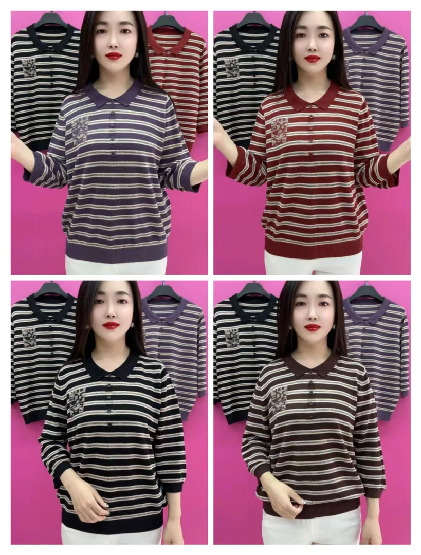 K99-6808款翻领宽松衫