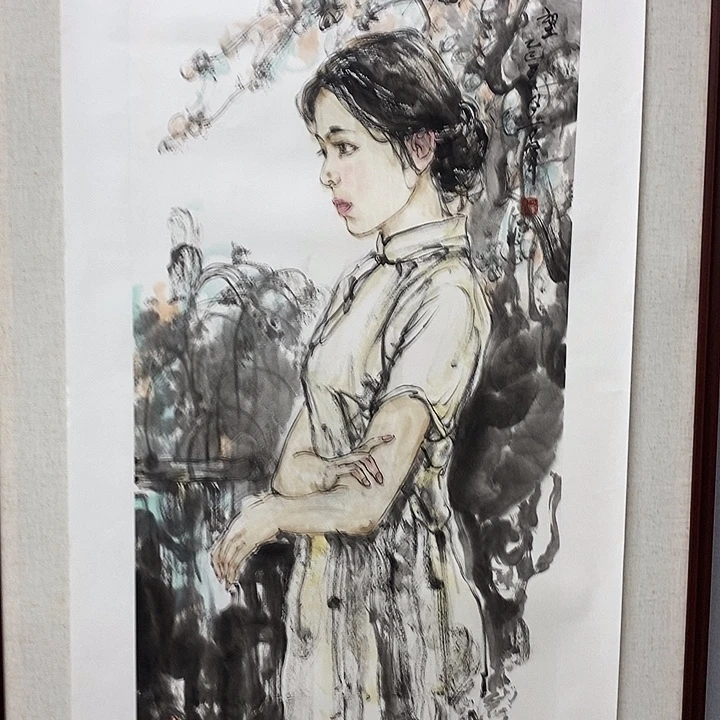 用***2国画亲笔手绘原创