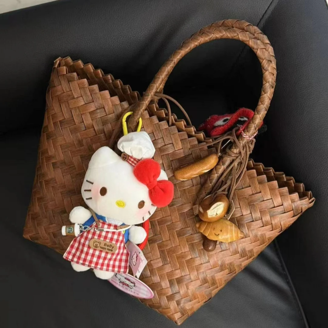 ⑤【正版1个装】新款hellokitty公仔包包挂件玩偶手工钥匙扣车挂饰