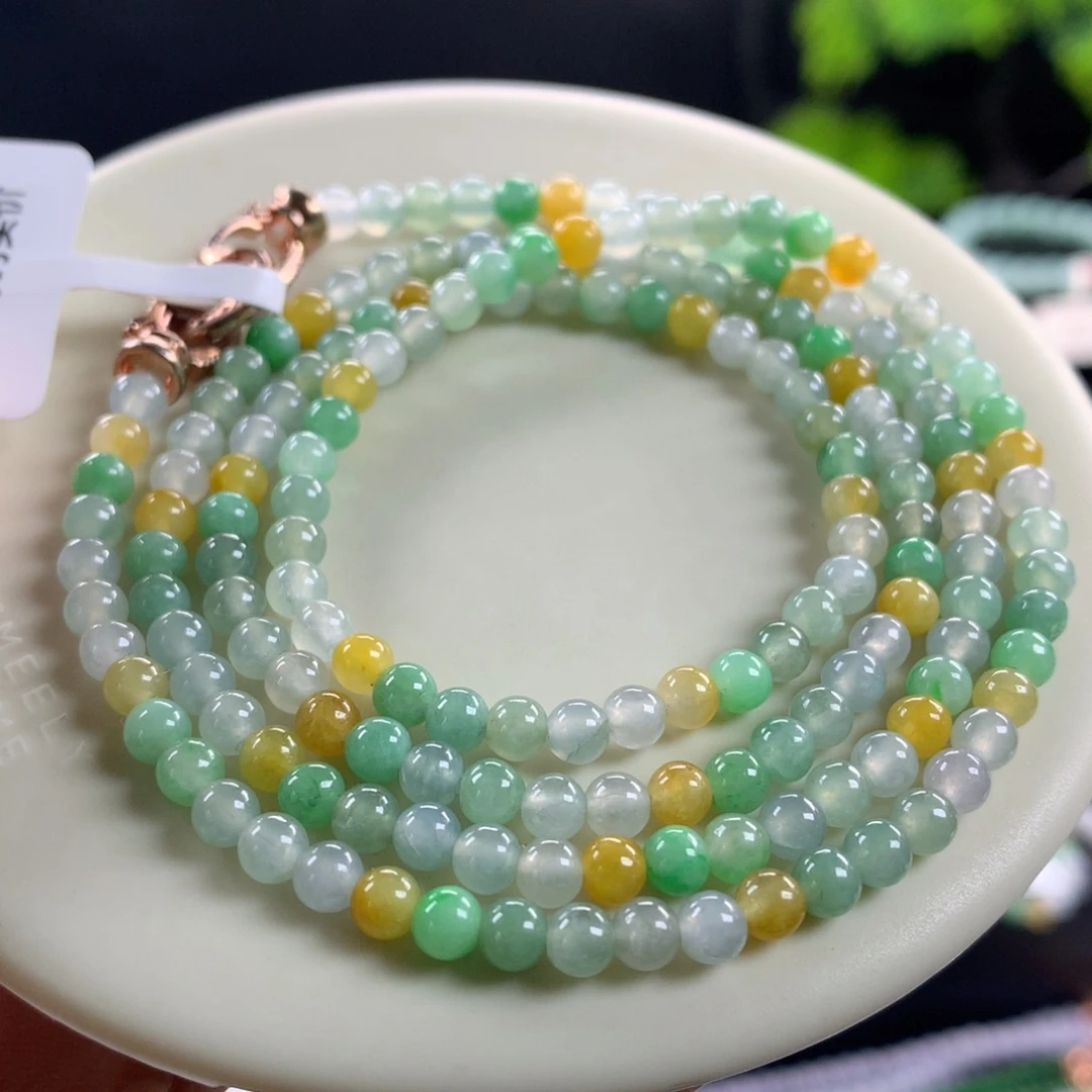 翡翠未镶嵌手链卡3.6