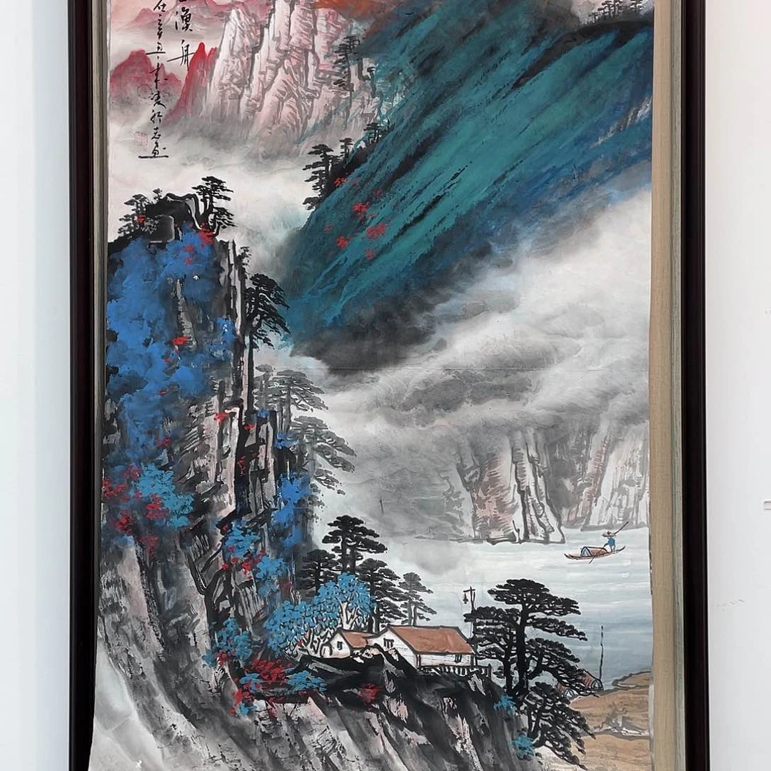 国画凌行志手绘作品