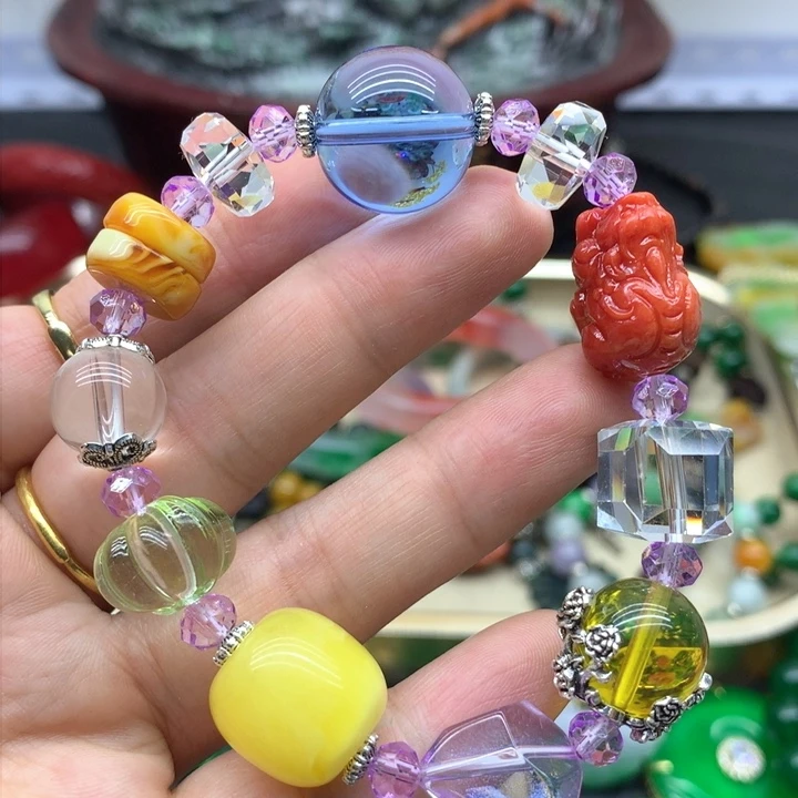 银S925镶嵌颈饰水晶吊坠