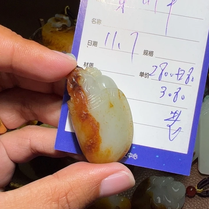 【闪购商品】颈饰未镶嵌和田玉穿*甲