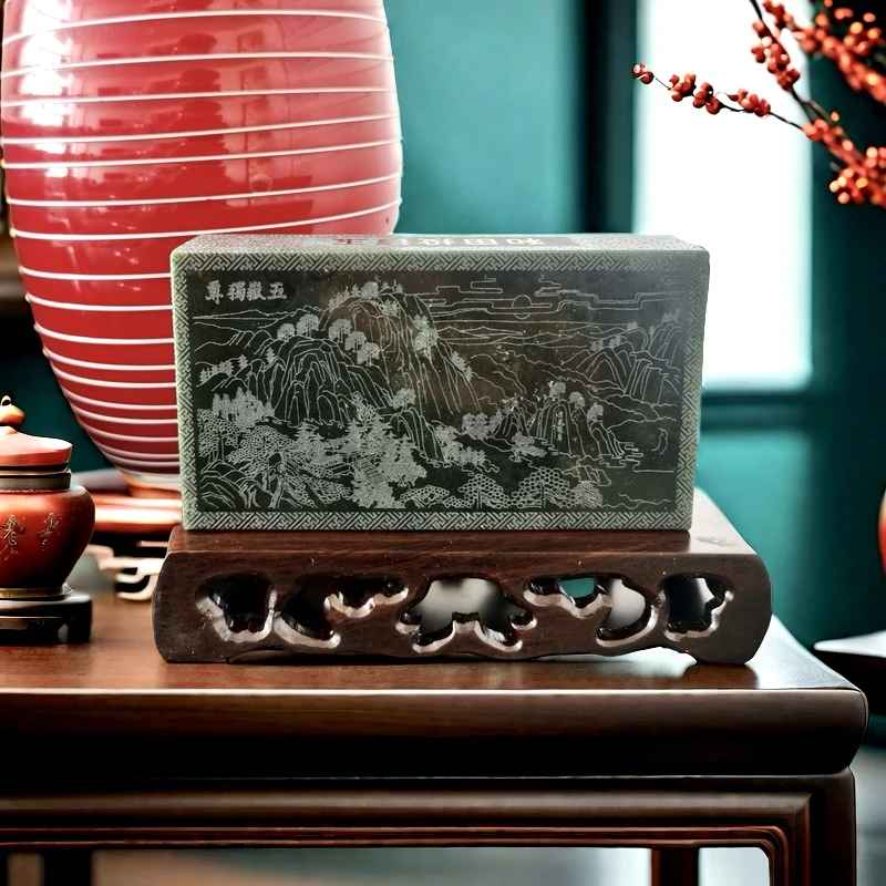 【基地质检 顺丰直达】天然和田玉【五岳泰山】1KG摆件ZL-04