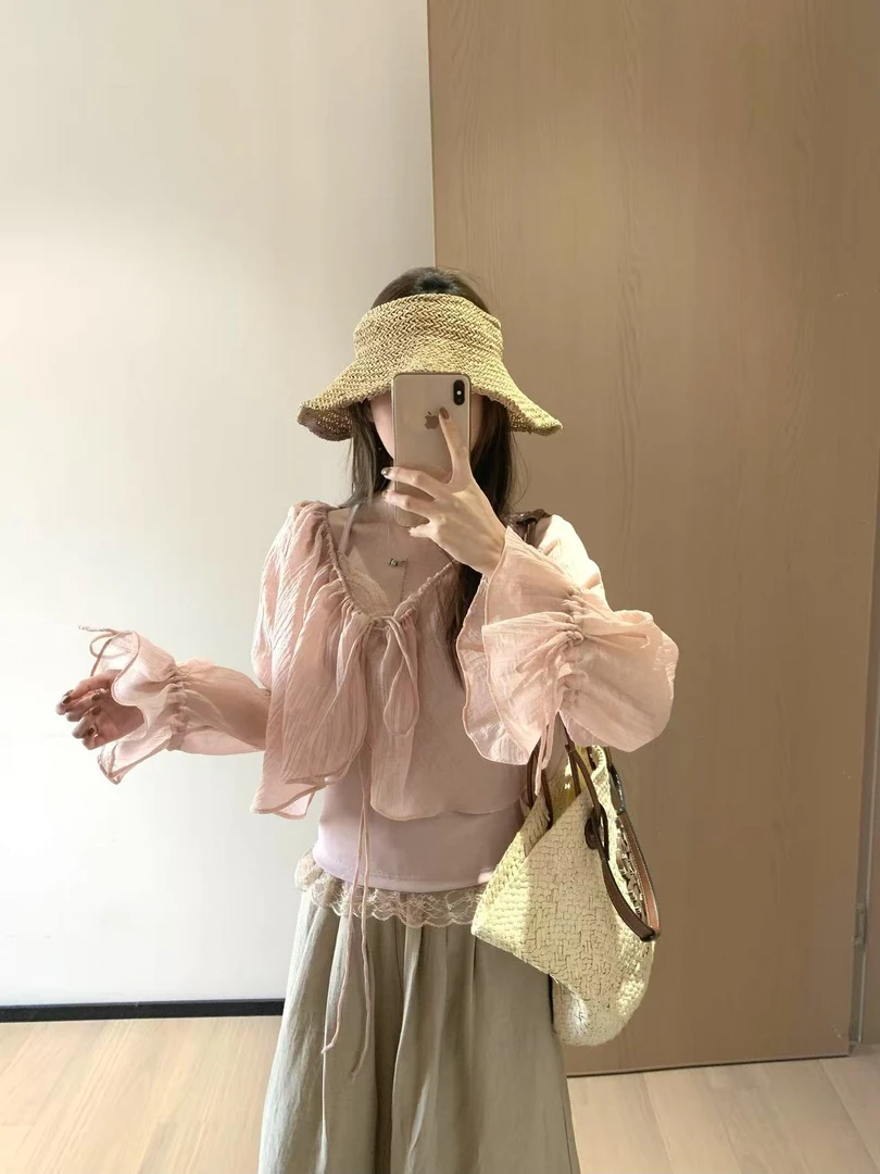 【孤品捡漏直接拍】裁片设计韩系2025新款休闲百搭设计款上衣开衫