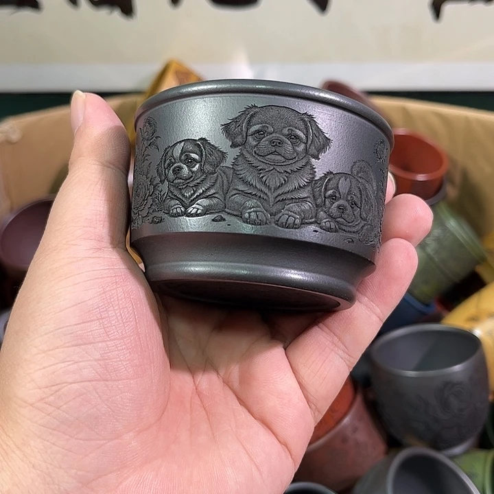 茶杯紫砂全手工紫砂主人杯