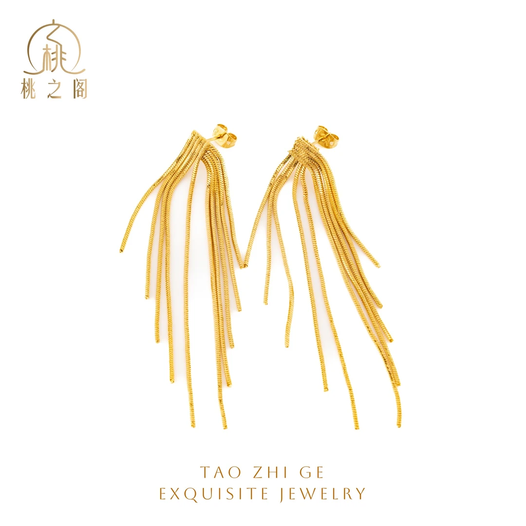 铜合金耳饰 时尚流苏耳线AE1018